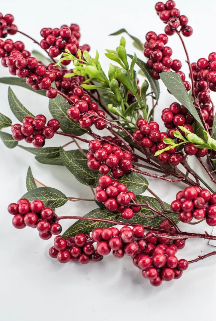 Berry & Mixed Leaves Spray