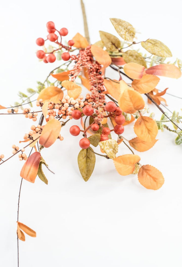 18" Berry Leaves Filler Pick - Greenery Market57227SP18