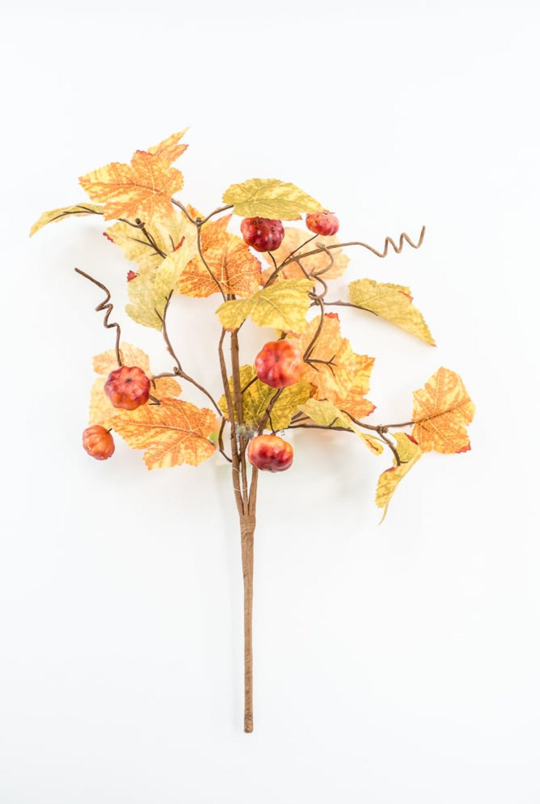 18" Mini Pumpkin Maple Leaves Pick - Greenery Market57211FA