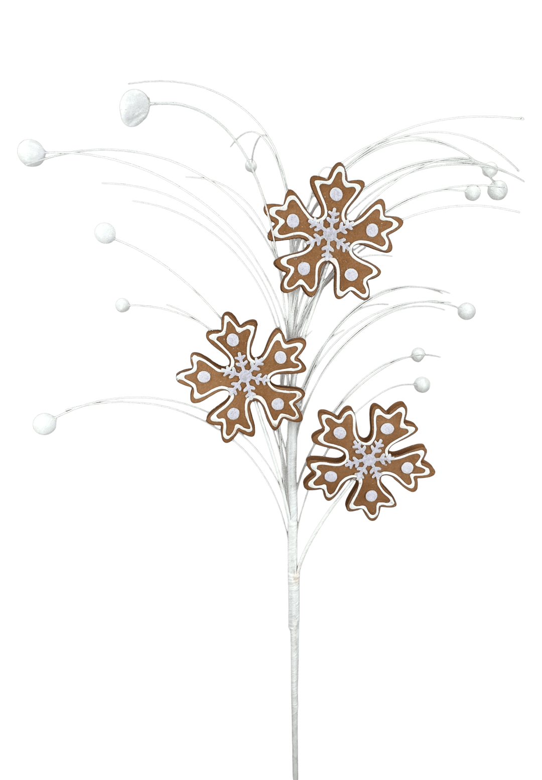 28" Gingerbread Snowflake Spray - Greenery Market86450BN