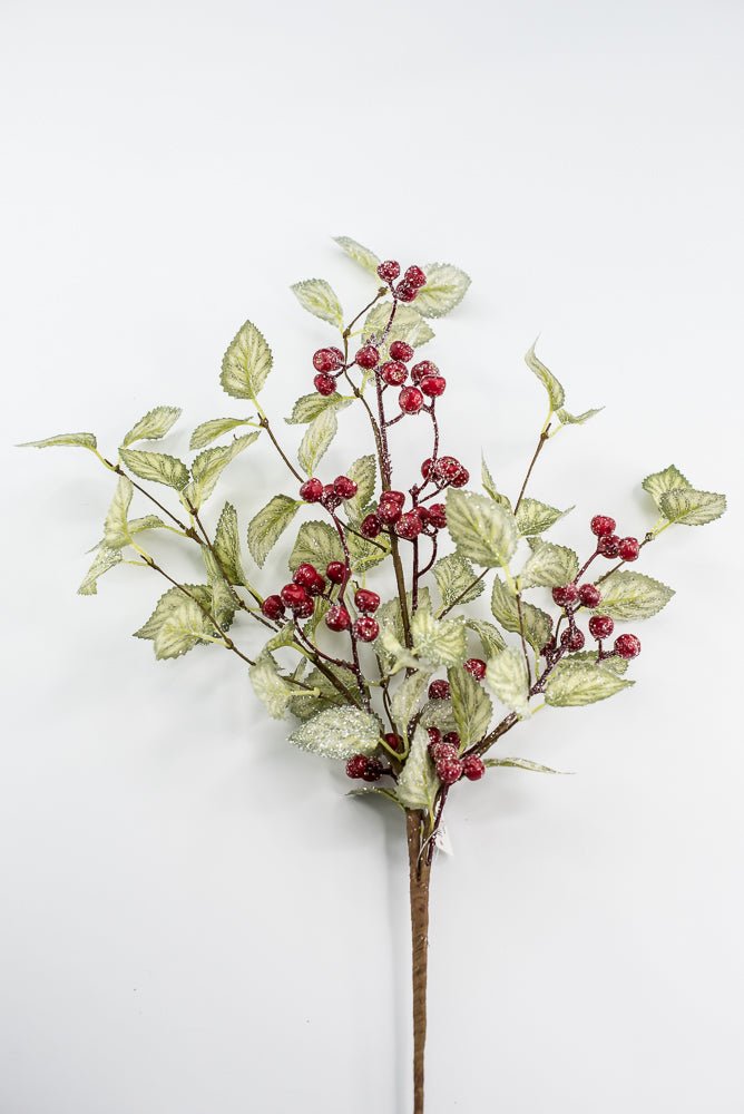 32" Frosted Viburnum Berry Spray - Greenery Market40377