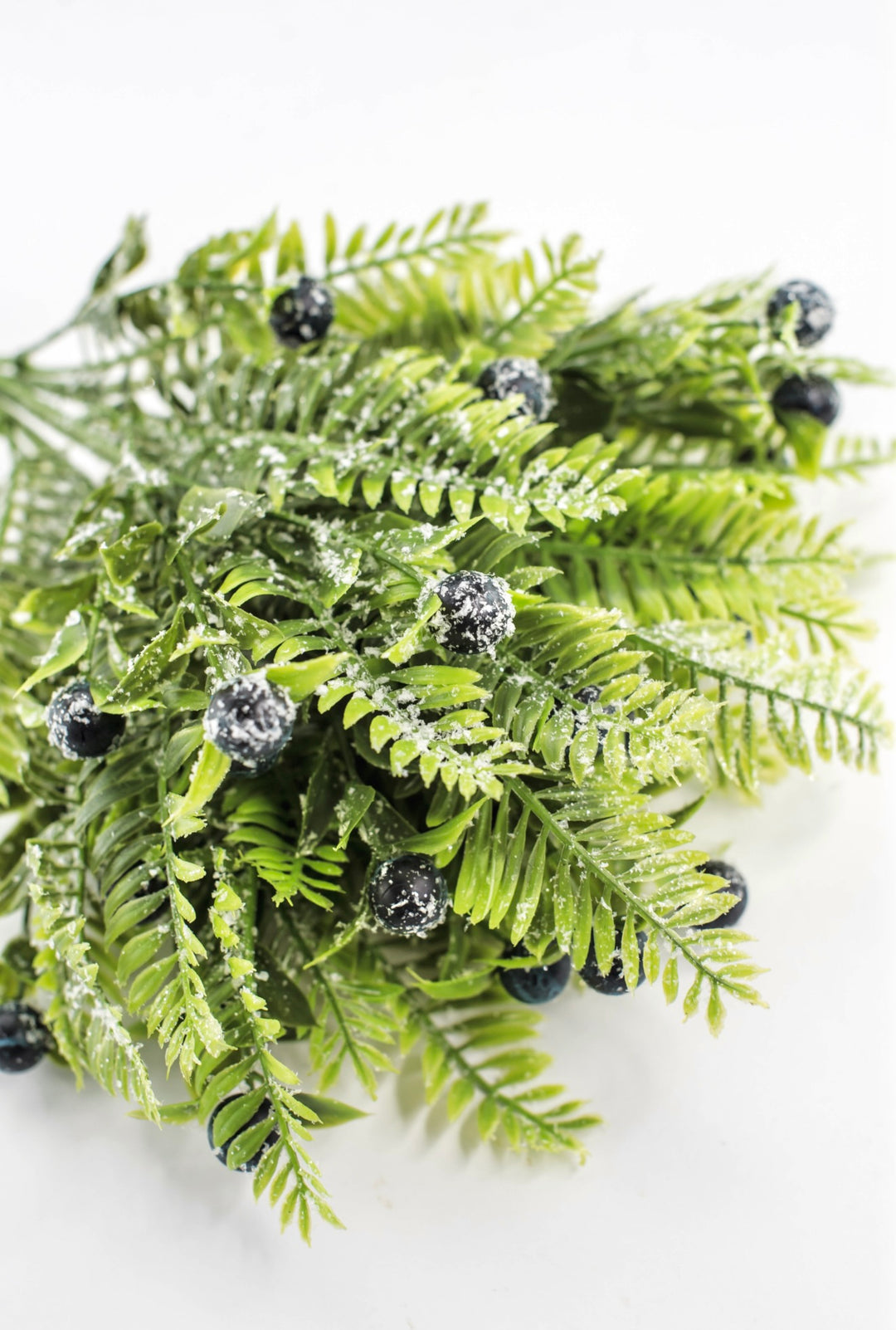 Blue Snowed Mixed Leaf & Red