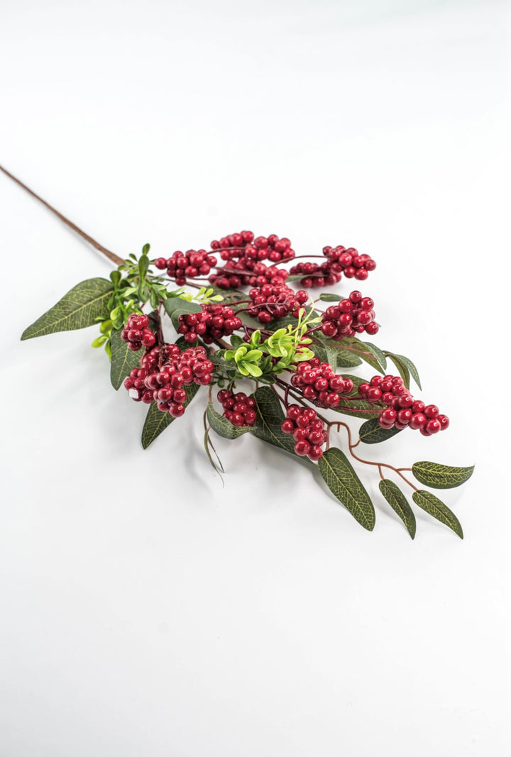 Berry & Mixed Leaves Spray