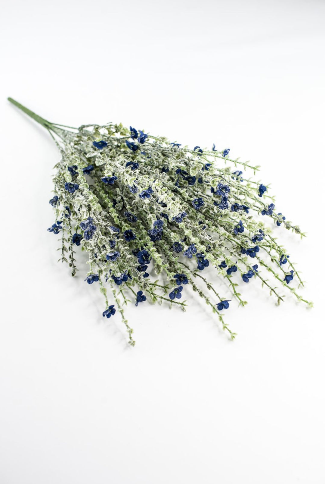 Blue Mini Filler Flower And Iced Greenery Bush