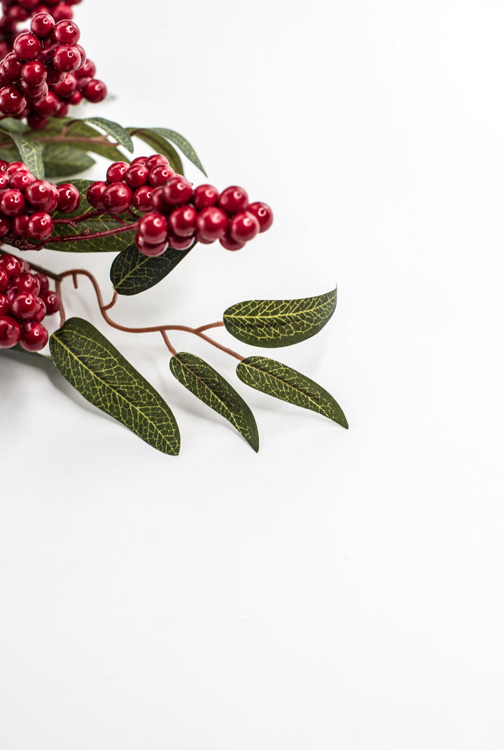 Berry & Mixed Leaves Spray