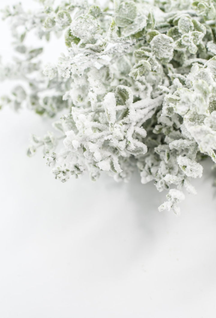 Artificial Eucalyptus Snow Bush