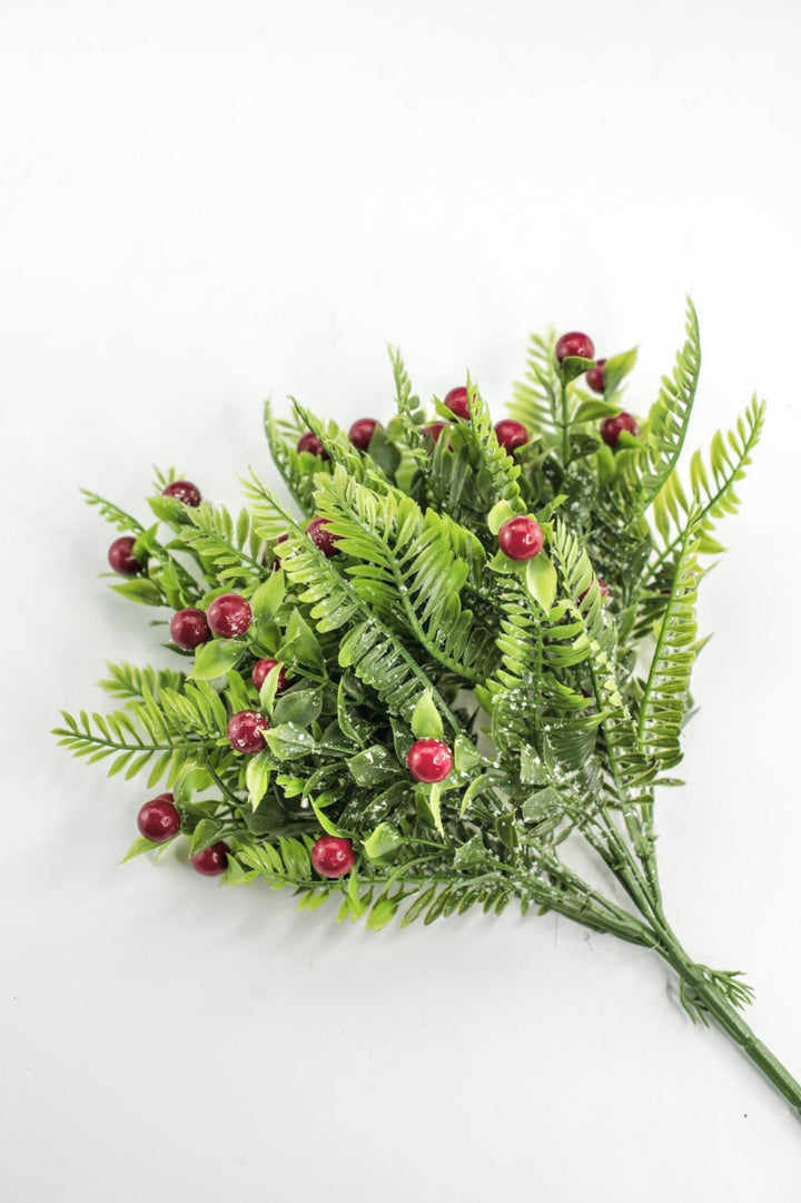 Red Snowed Mixed Leaf & Red