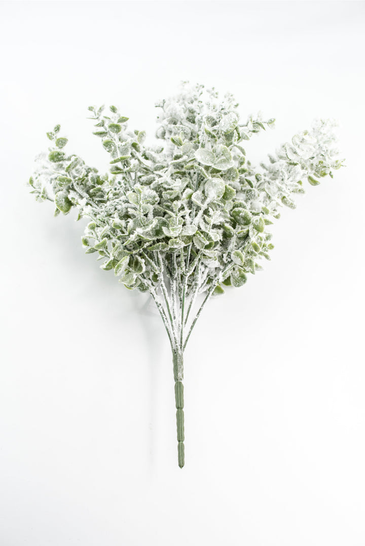 Artificial Eucalyptus Snow Bush
