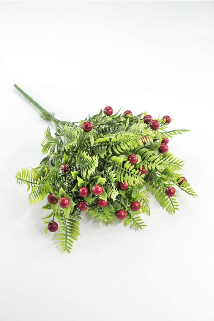 Red Snowed Mixed Leaf & Red