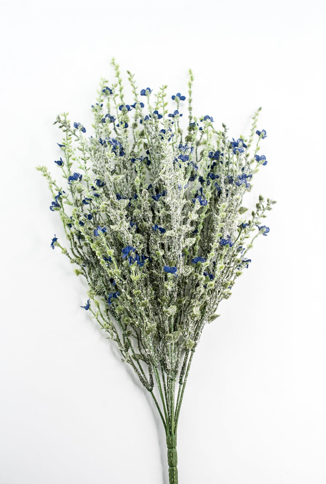 Blue Mini Filler Flower And Iced Greenery Bush