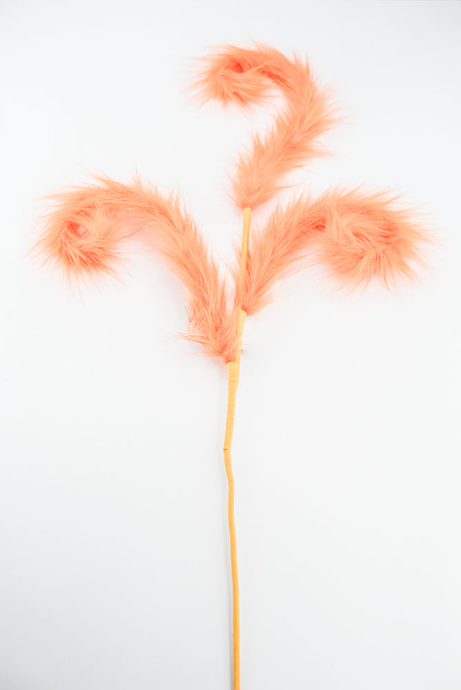 Orange Furry Spiral Curly Spray