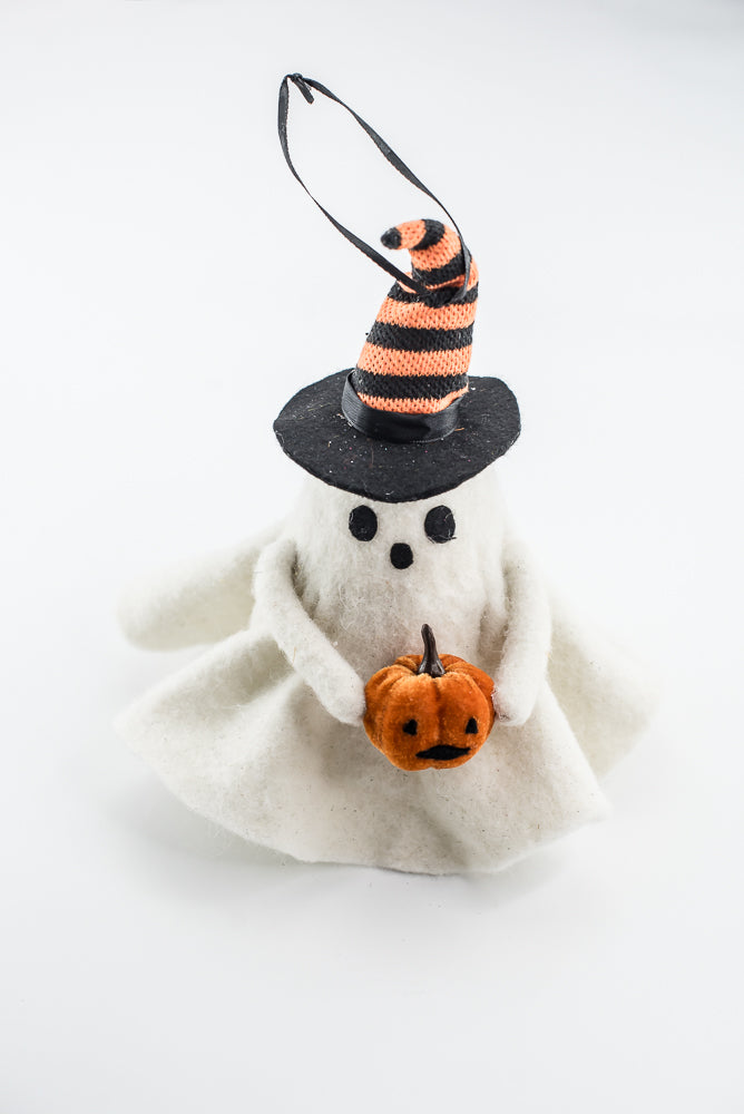 Felted Ghost Ornament