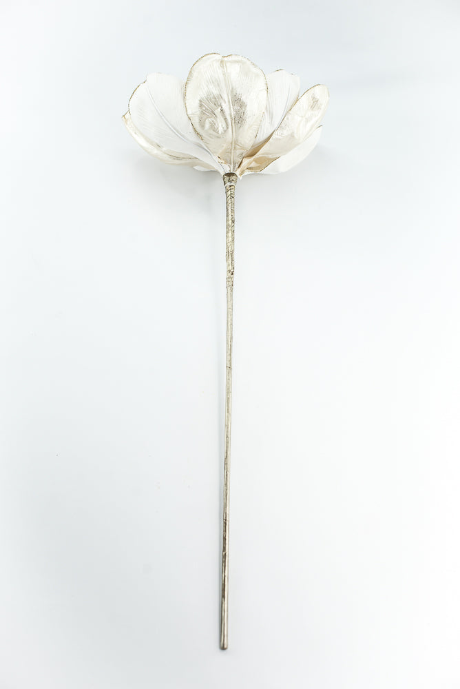 Farrisilk Ivory Grand Magnolia Stem - 10"