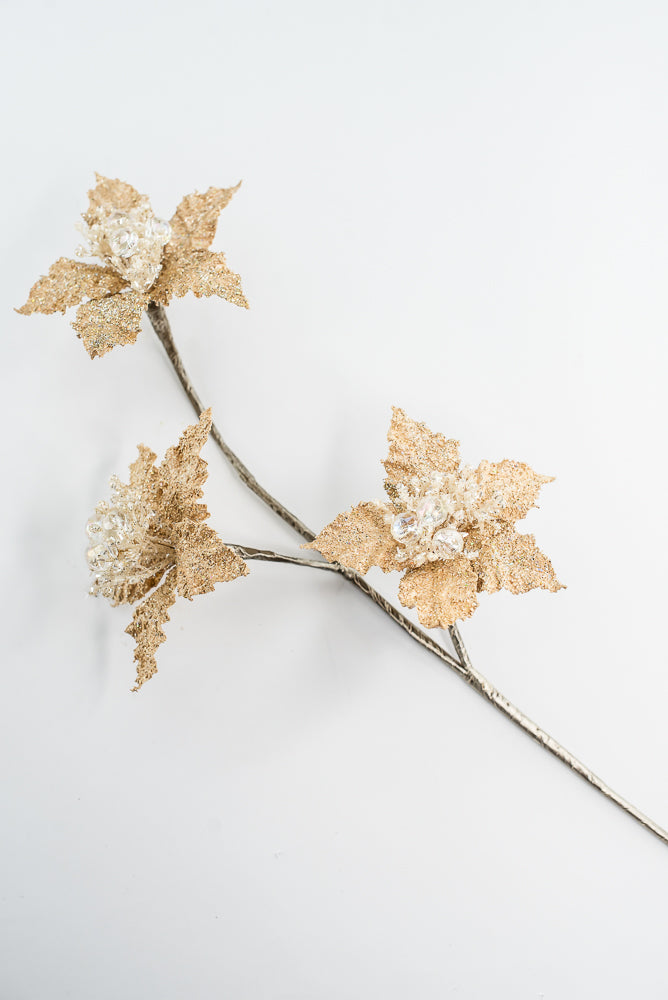 Farrisilk Gold Star Flower Spray - 28"