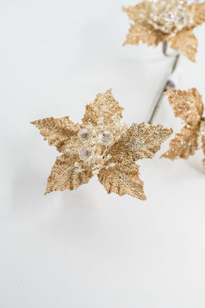 Farrisilk Gold Star Flower Spray - 28"