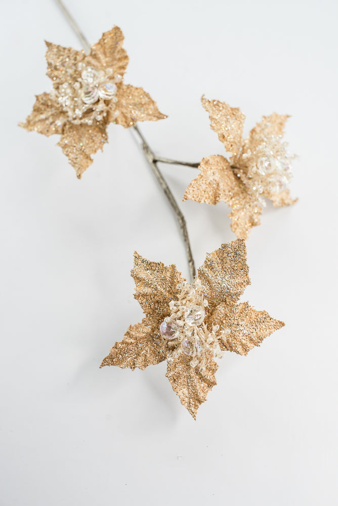 Farrisilk Gold Star Flower Spray - 28"