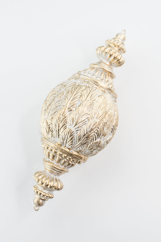 White and Gold Xmas Hanging Ornament