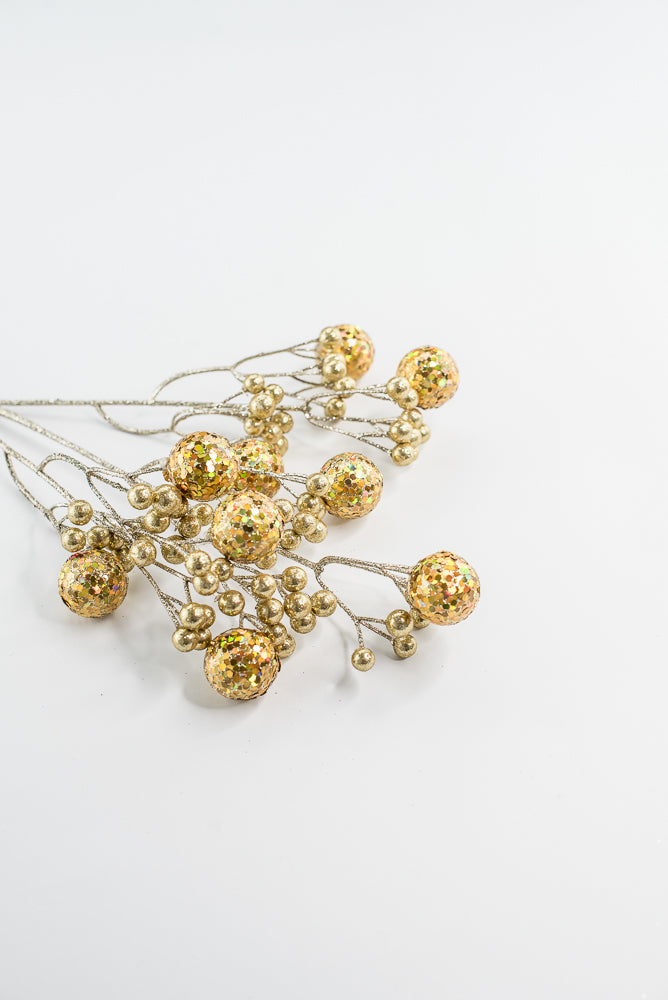 Gold Glitter Ball Spray - 23"