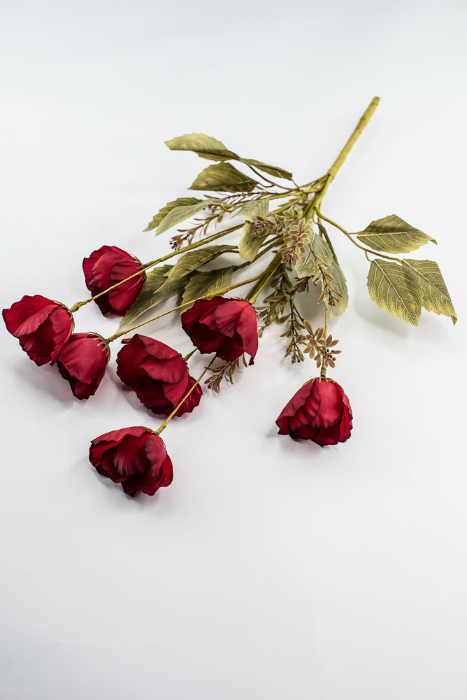 Red Mixed Poppy Bush