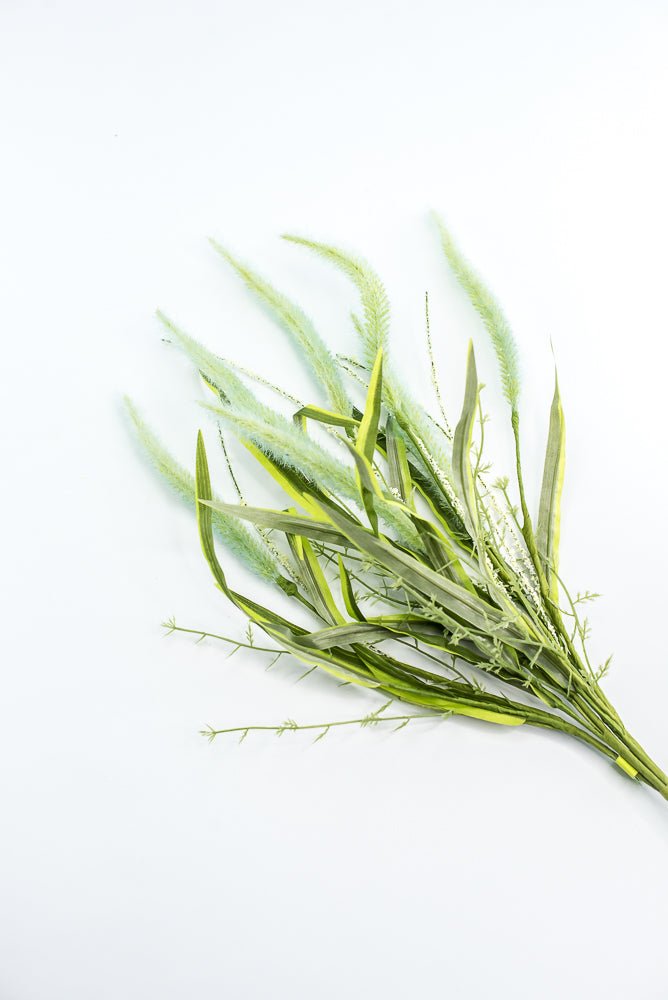 Aqua Blue Foxtail Spray - Greenery Market63765BL