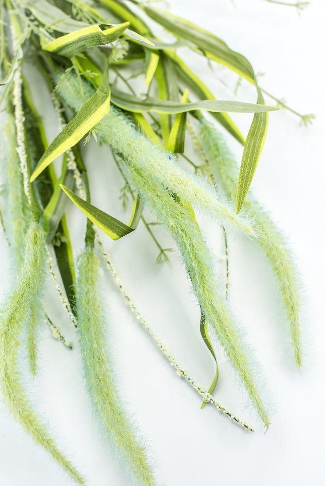 Aqua Blue Foxtail Spray - Greenery Market63765BL