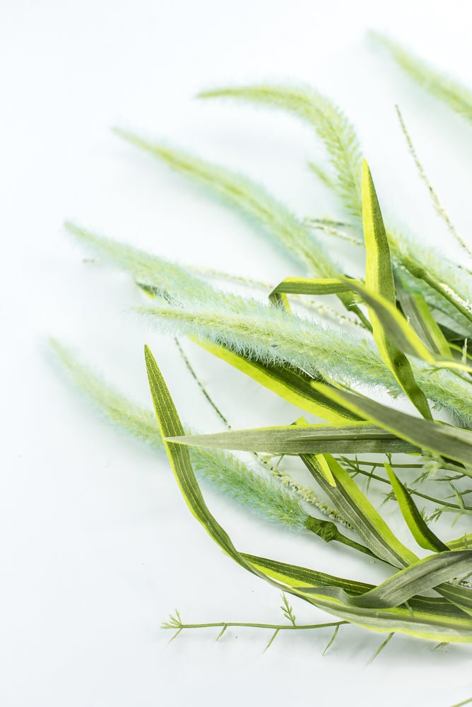 Aqua Blue Foxtail Spray - Greenery Market63765BL