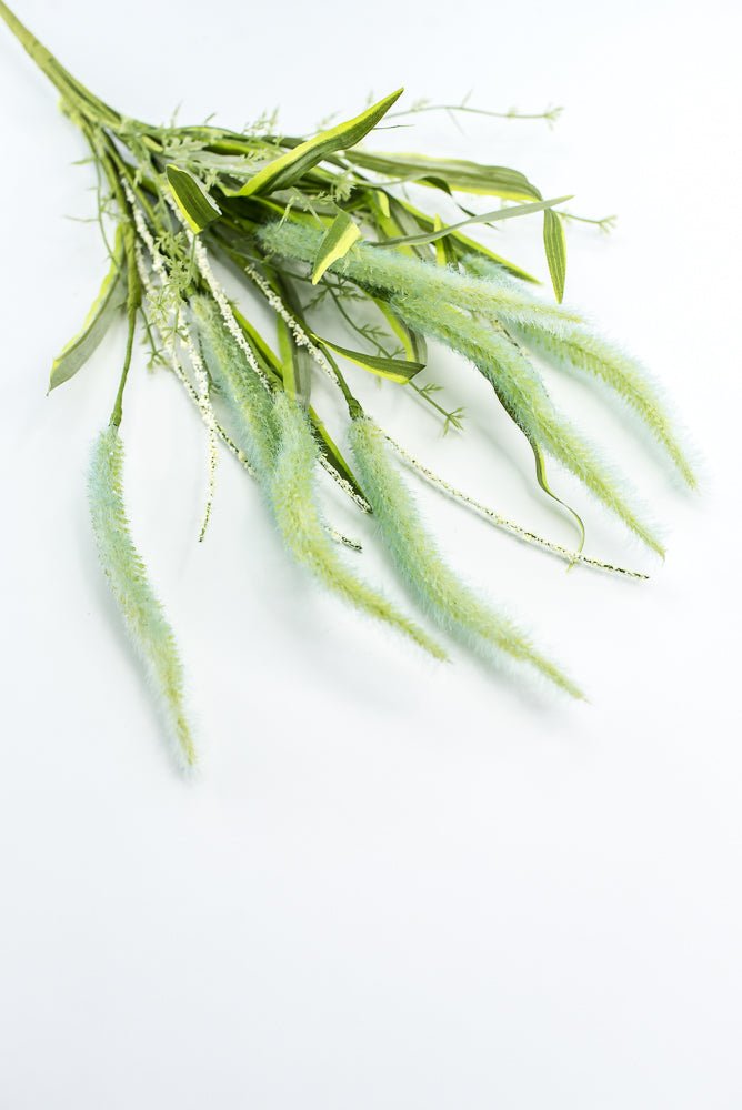Aqua Blue Foxtail Spray - Greenery Market63765BL