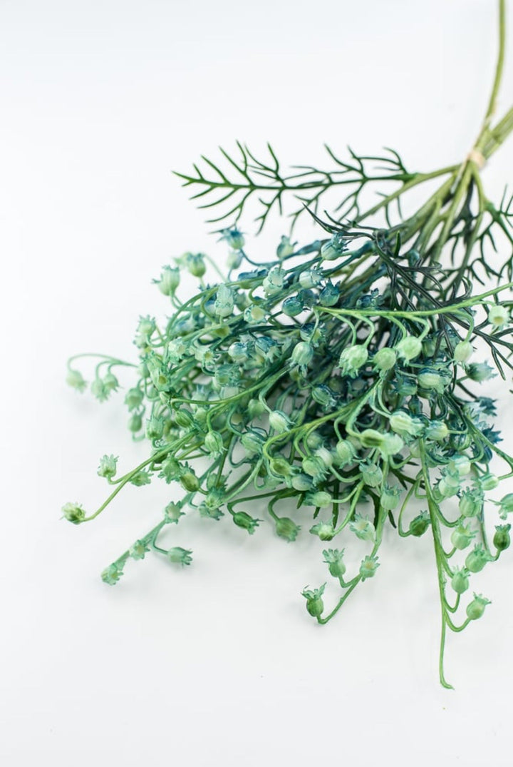 Aqua Blue Mini Bell Flower Bundle - Greenery Market5643 - BG