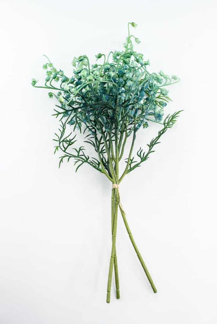 Aqua Blue Mini Bell Flower Bundle - Greenery Market5643 - BG