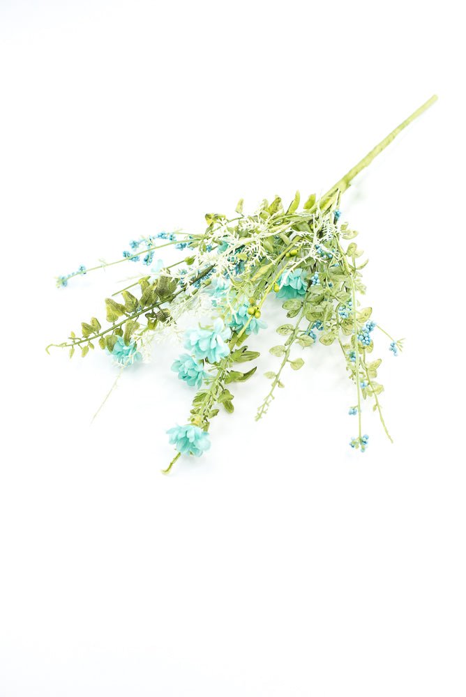 Aqua Blue Wild Flower Filler Pick - Greenery Market63736BL