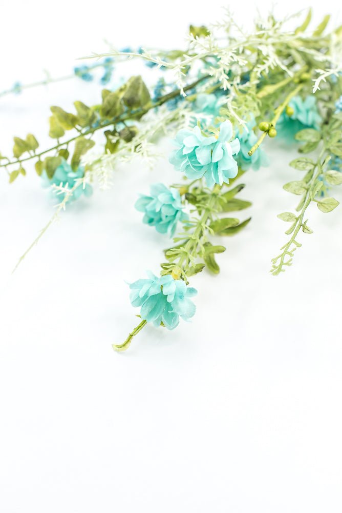 Aqua Blue Wild Flower Filler Pick - Greenery Market63736BL