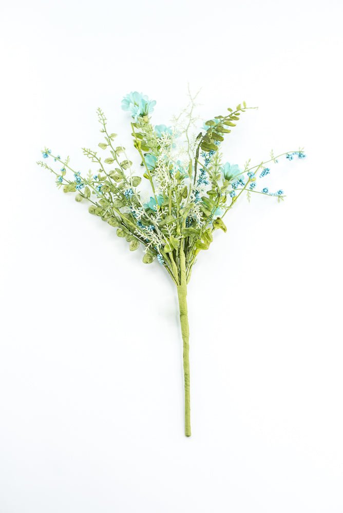 Aqua Blue Wild Flower Filler Pick - Greenery Market63736BL