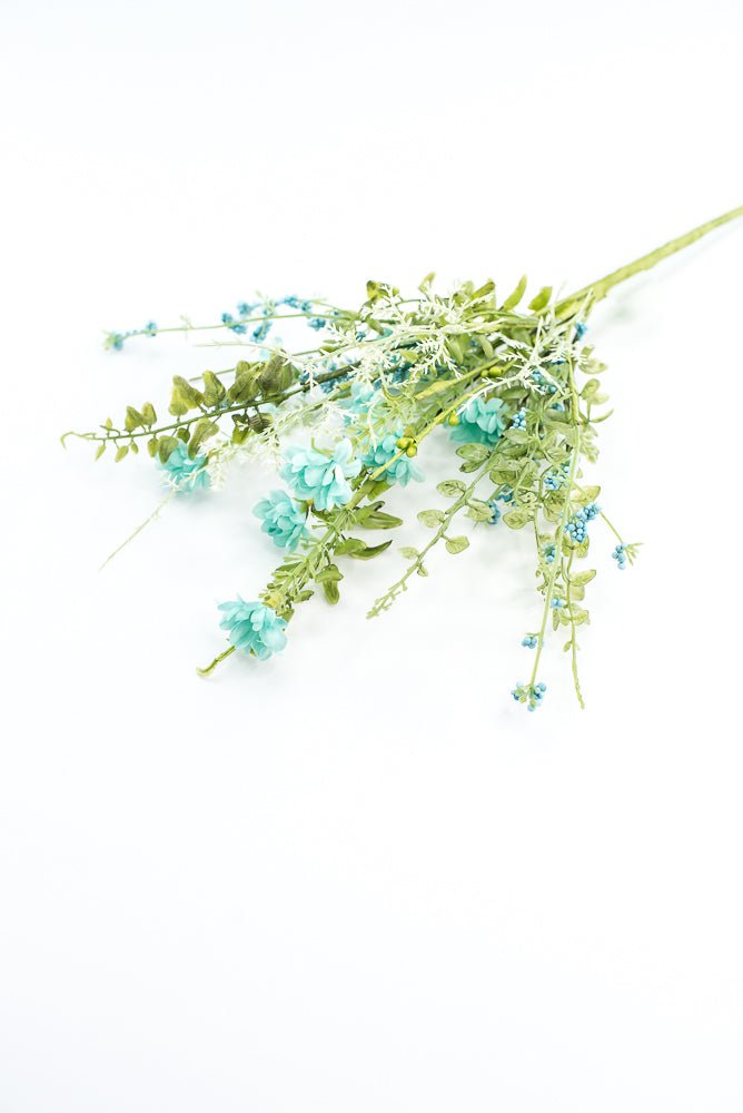 Aqua Blue Wild Flower Filler Pick - Greenery Market63736BL