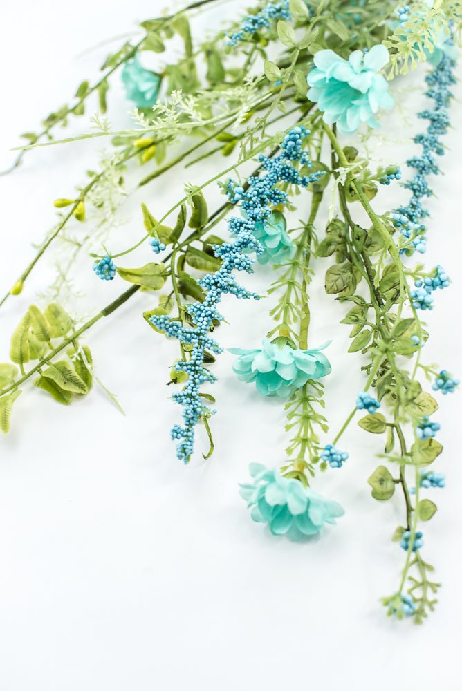 Aqua Blue Wild Flower Filler Spray - Greenery Market63737BL