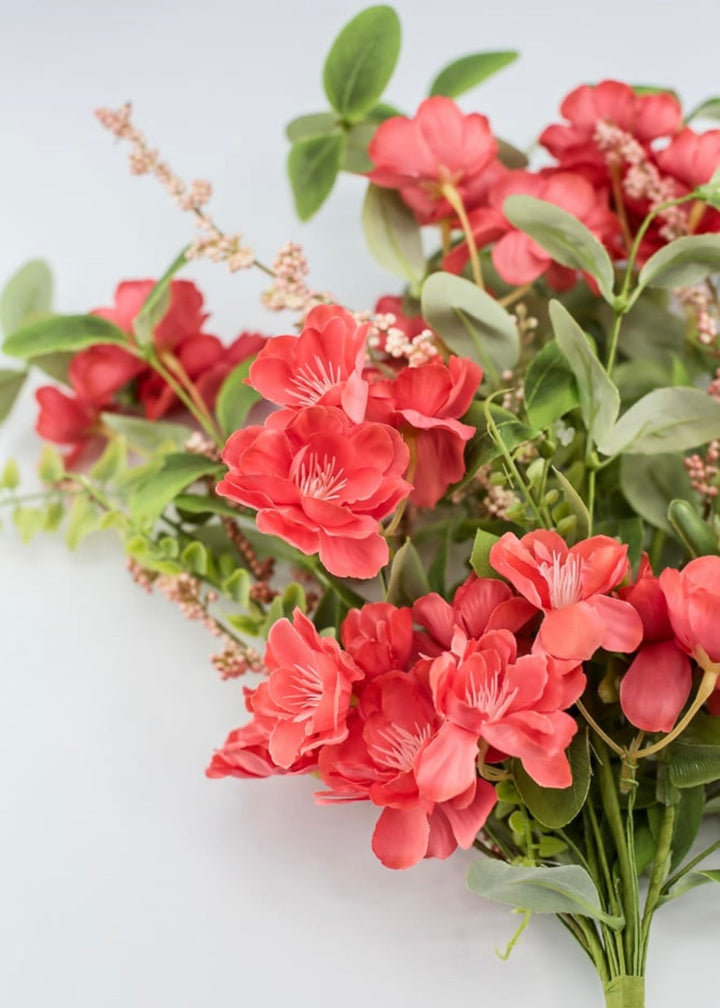 Artificial blossom bush- coral - Greenery MarketArtificial Floragm4444CRL