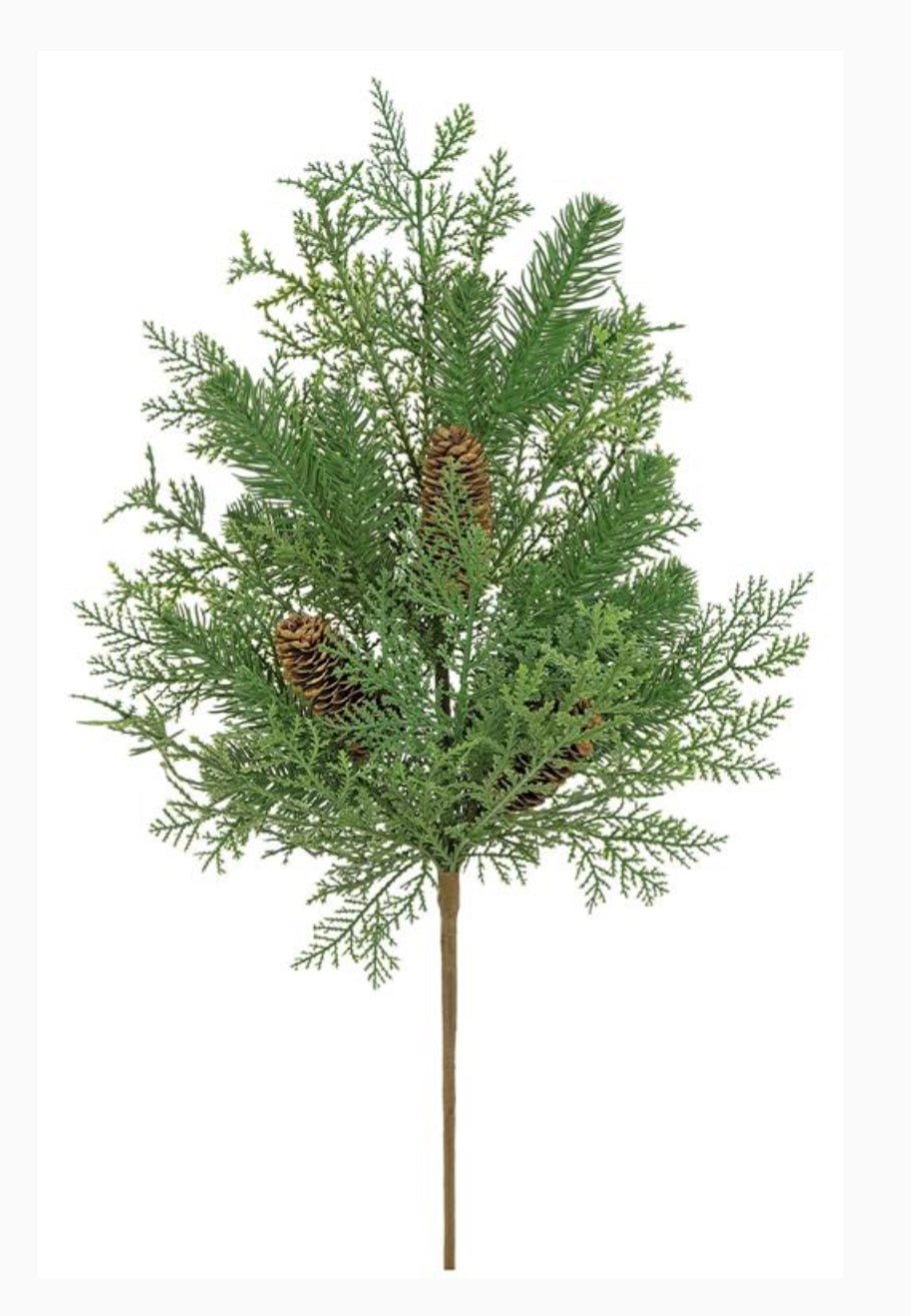 Artificial cedar and pine spray - Greenery MarketWinter and ChristmasX1795