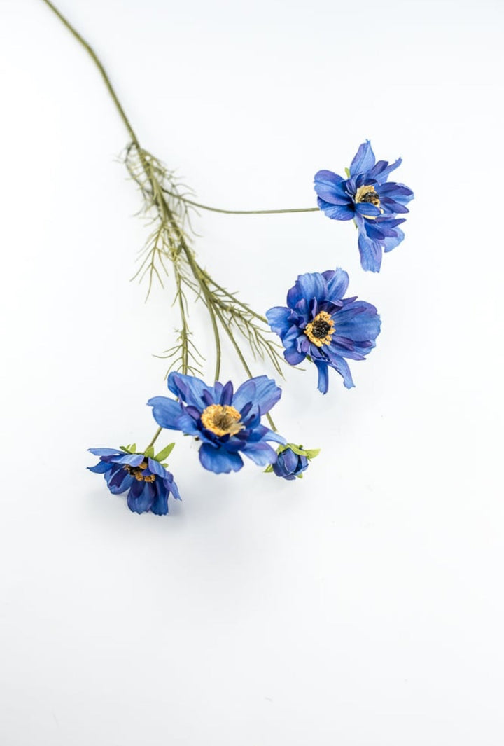 Artificial Cosmos flower spray - blue - Greenery Marketartificial flowers4118 - B