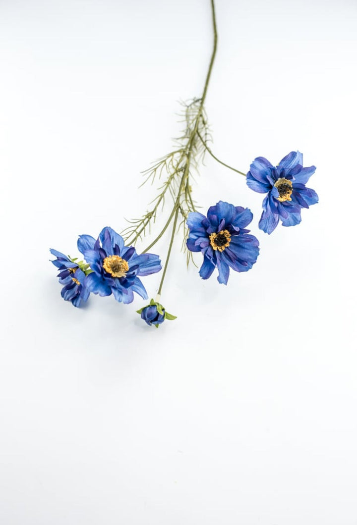 Artificial Cosmos flower spray - blue - Greenery Marketartificial flowers4118 - B