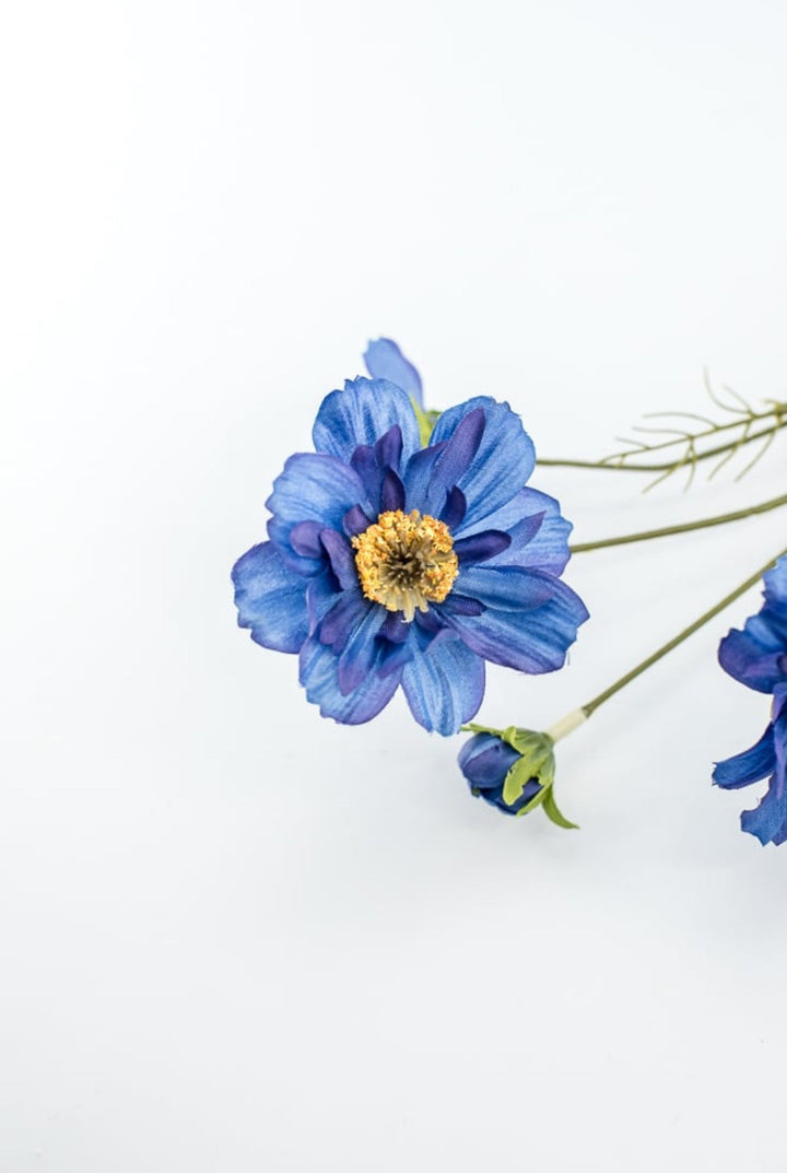 Artificial Cosmos flower spray - blue - Greenery Marketartificial flowers4118 - B