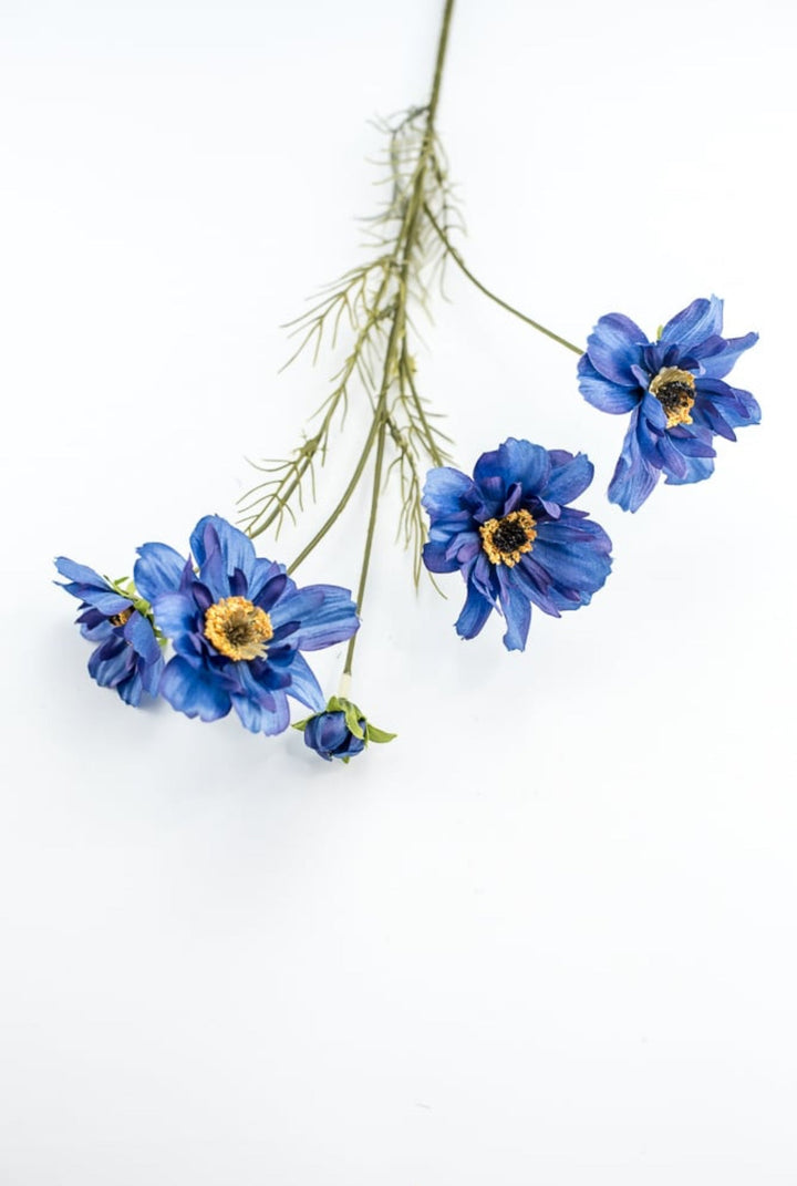 Artificial Cosmos flower spray - blue - Greenery Marketartificial flowers4118 - B