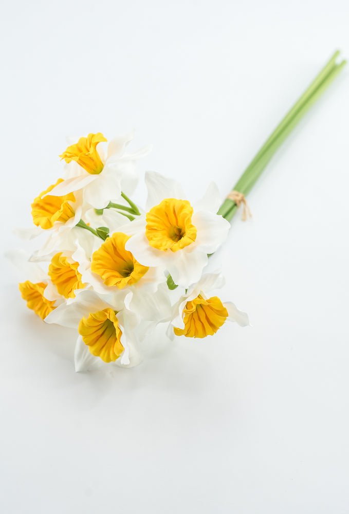 Artificial Daffodils Bundle - White Yellow - Greenery MarketArtificial FloraMTF24430 WHYE