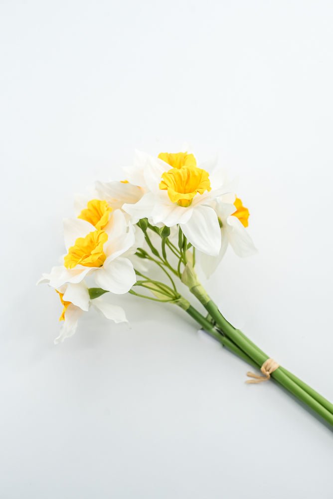 Artificial Daffodils Bundle - White Yellow - Greenery MarketArtificial FloraMTF24430 WHYE