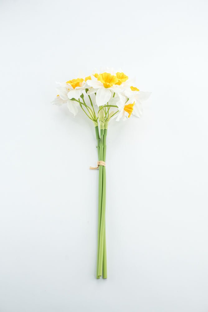 Artificial Daffodils Bundle - White Yellow - Greenery MarketArtificial FloraMTF24430 WHYE