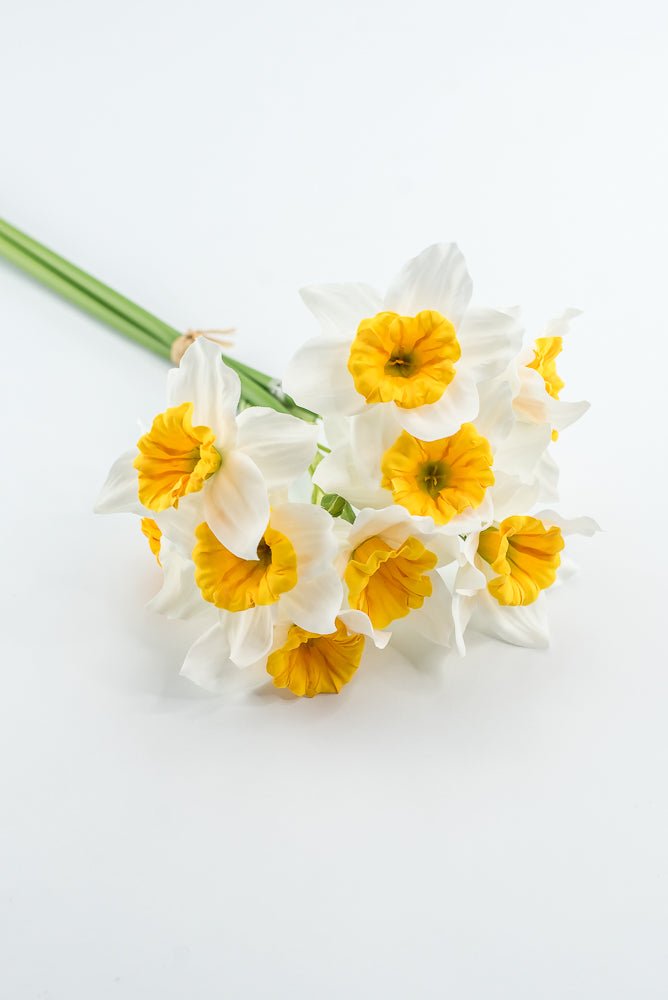 Artificial Daffodils Bundle - White Yellow - Greenery MarketArtificial FloraMTF24430 WHYE