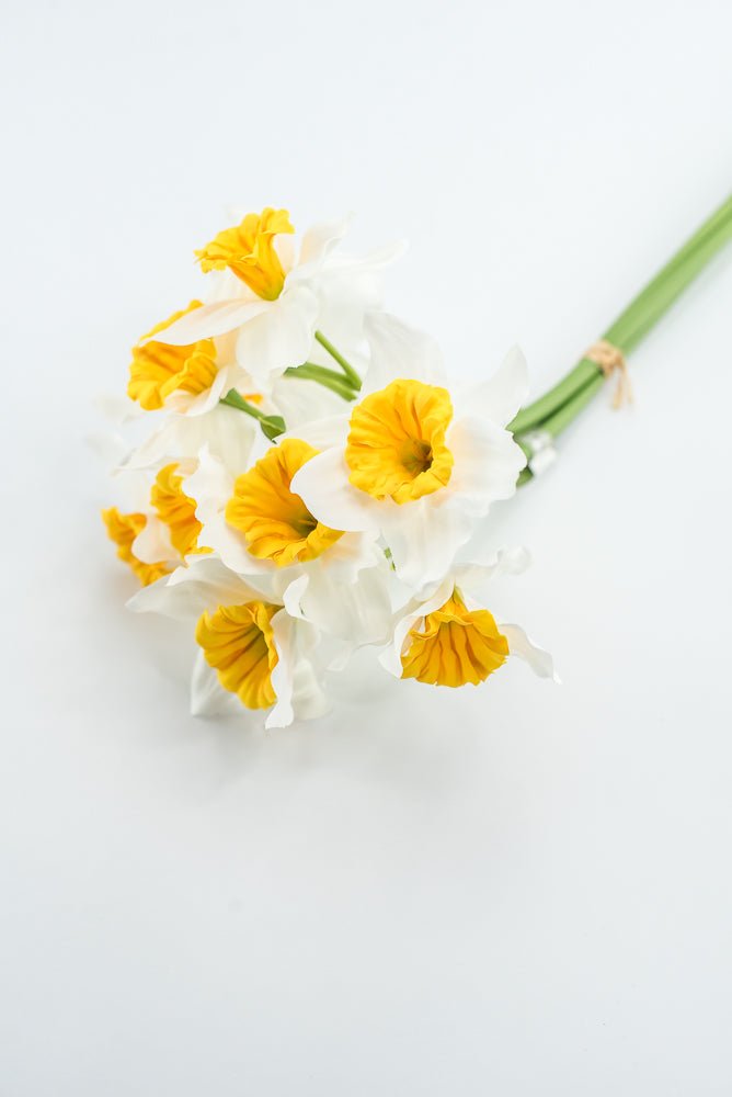 Artificial Daffodils Bundle - White Yellow - Greenery MarketArtificial FloraMTF24430 WHYE