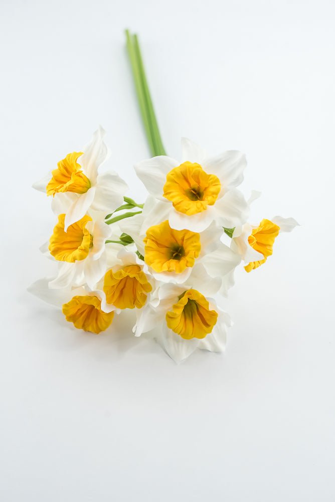 Artificial Daffodils Bundle - White Yellow - Greenery MarketArtificial FloraMTF24430 WHYE