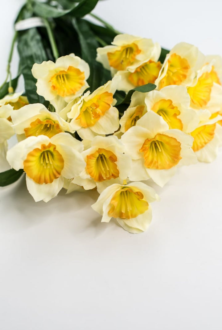 Artificial Daffodils Bush - cream yellow - Greenery MarketArtificial Flora5413 - CY