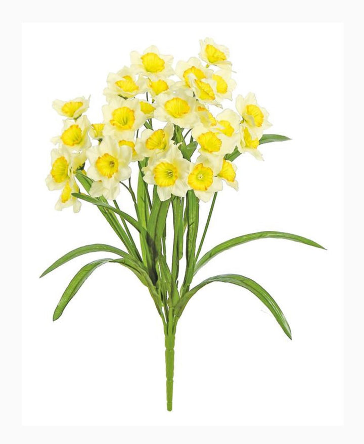 Artificial Daffodils Bush - cream yellow - Greenery MarketArtificial Flora5413 - CY