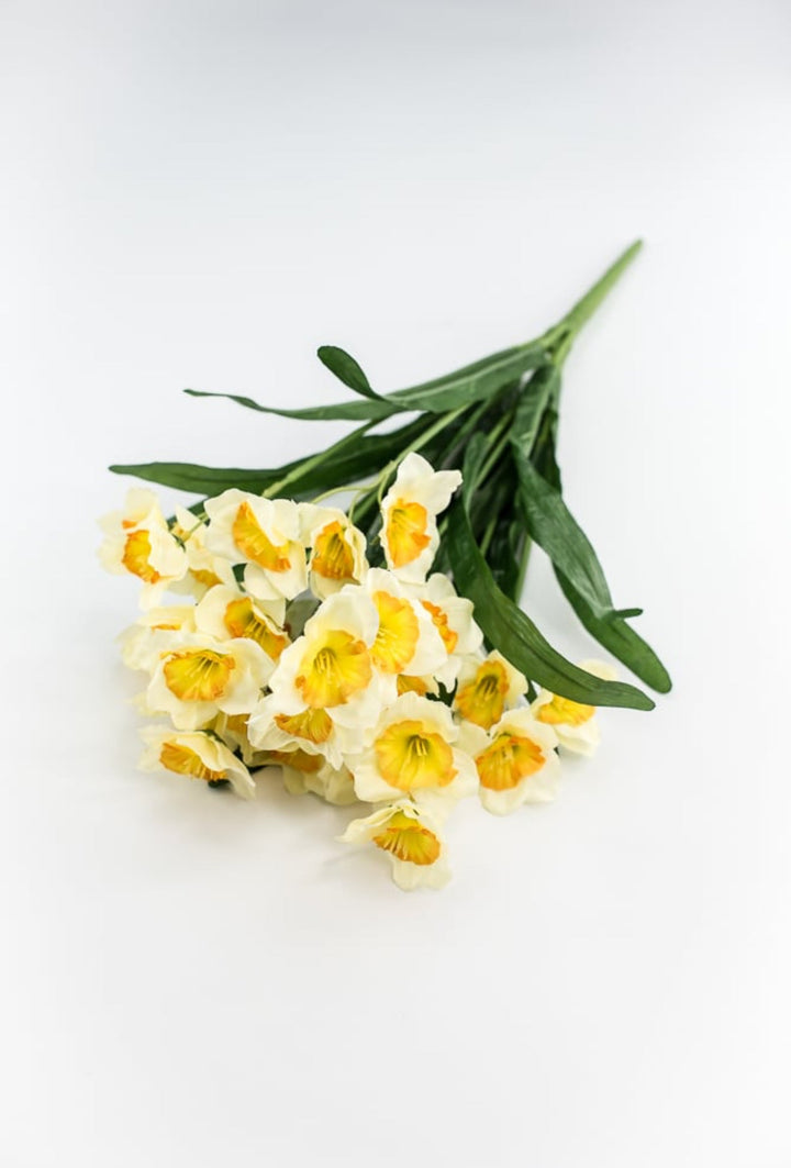 Artificial Daffodils Bush - cream yellow - Greenery MarketArtificial Flora5413 - CY