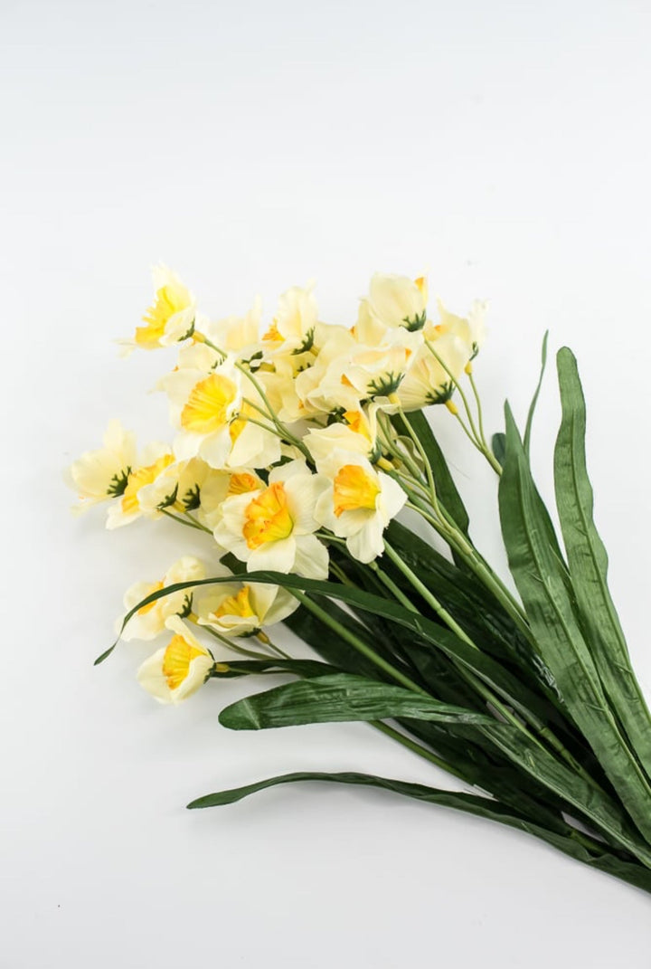 Artificial Daffodils Bush - cream yellow - Greenery MarketArtificial Flora5413 - CY